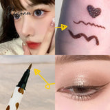 4 Colors Brown Lying Silkworm Liquid Eyeliner Pen Waterproof Big Eyes Makeup Smooth Quick-Drying