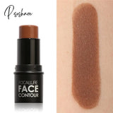 4 Colors Makeup Highlighter Palette Full Cover Face Contour Stick Bronzer Highlighting Powder