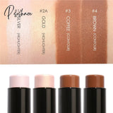 4 Colors Makeup Highlighter Palette Full Cover Face Contour Stick Bronzer Highlighting Powder