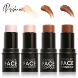 4 Colors Makeup Highlighter Palette Full Cover Face Contour Stick Bronzer Highlighting Powder