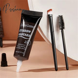 4 Colors Natural Liquid Dyeing Eyebrow Cream Set Waterproof Long Lasting Black Brown Tint Mascara