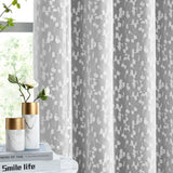 4pcs Double-Layer Gauze Cloth Integrated Curtains - Modern, Fashionable, and Romantic Insulation Shades for Living Room and Bedroom - Gray, Grommet Top, Simple, Aesthetic, and Energy-Efficient Home Decor