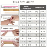 White Zircon Interwoven Pattern Ring Groove Ring Jewelry Wedding Engagement Ring Anniversary Gift