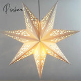 45Cm Hollow Out Star Party Light Window Grille Home Bedroom Night Garden Hanging Decoration Folding