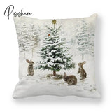 45Cm Merry Christmas Cushion Cover Pillowcase Decorations For Home Ornament Happy New Year Decor