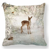 45Cm Merry Christmas Cushion Cover Pillowcase Decorations For Home Ornament Happy New Year Decor