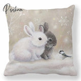 45Cm Merry Christmas Cushion Cover Pillowcase Decorations For Home Ornament Happy New Year Decor