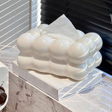 Charming Cloud-Shaped Plastic Tissue Box Holder for Home Decor - Ideal for Kitchen, Bedroom & Living Room, Bedroom Essentials|Decorative Item|Glossy Plastic, Plastic, Decorative Item, Glossy