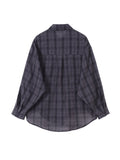 Versatile Plaid Print Loose Shirt with Drop Shoulder and Pocket for Spring & Fall, Women's Clothing