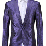 Men's Stylish Corduroy Blazer with Distinctive Pattern - Elegant Lapel Design for Formal Occasions & Casual Charm