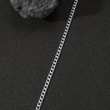 1pc Men's Minimalist Stainless Steel Chain Bracelet Hip Hop Jewelry