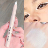 [15 Colors Glitter Eyeliner Pen] 15 colors Glitter Rotating Eyeliner Pen for Eyelid Brightening and Nose and Eye Low Saturation - Long-Lasting and Smudge-Proof For Music Festival