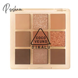 4Color Diamond Shimmer Matte Eyeshadow Pallete Earthy Shiny Long Lasting Waterproof Eye Pigment