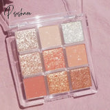 4Color Diamond Shimmer Matte Eyeshadow Pallete Earthy Shiny Long Lasting Waterproof Eye Pigment