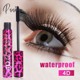 4D Silk Fiber Lash Mascara Long Curling Makeup Eyelash Black Waterproof Eye Lashes