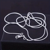 5 Pcs/1 Pcs Men Women Snake Chain Necklace Fashion Wedding Party Exquisite Jewelry (16/18/20/22/24/26/28/30inch)