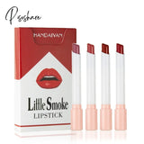 4Pcs/Box Lipsticks Matte 24 Hours Waterproof Permanent Lip Makeup Long Lasting No Fade Little Stick