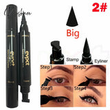 4Pcs Double Head Waterproof Liquid Eyeliner Moon Star Heart Shapes Tattoo Stamp Quick To Dry Eye