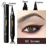 4Pcs Double Head Waterproof Liquid Eyeliner Moon Star Heart Shapes Tattoo Stamp Quick To Dry Eye