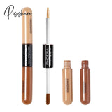 5 Colors Double-Headed Brightening Liquid Concealer Contour Foundation Cream Waterproof Face Make