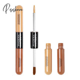 5 Colors Double-Headed Brightening Liquid Concealer Contour Foundation Cream Waterproof Face Make