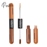 5 Colors Double-Headed Brightening Liquid Concealer Contour Foundation Cream Waterproof Face Make