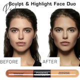 5 Colors Double-Headed Brightening Liquid Concealer Contour Foundation Cream Waterproof Face Make