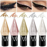 5 Colors Eye Shadow Pearlescent Diamond Liquid Sequins Smooth Shiny Liners Glitter Eyeliner