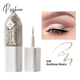 5 Colors Eye Shadow Pearlescent Diamond Liquid Sequins Smooth Shiny Liners Glitter Eyeliner