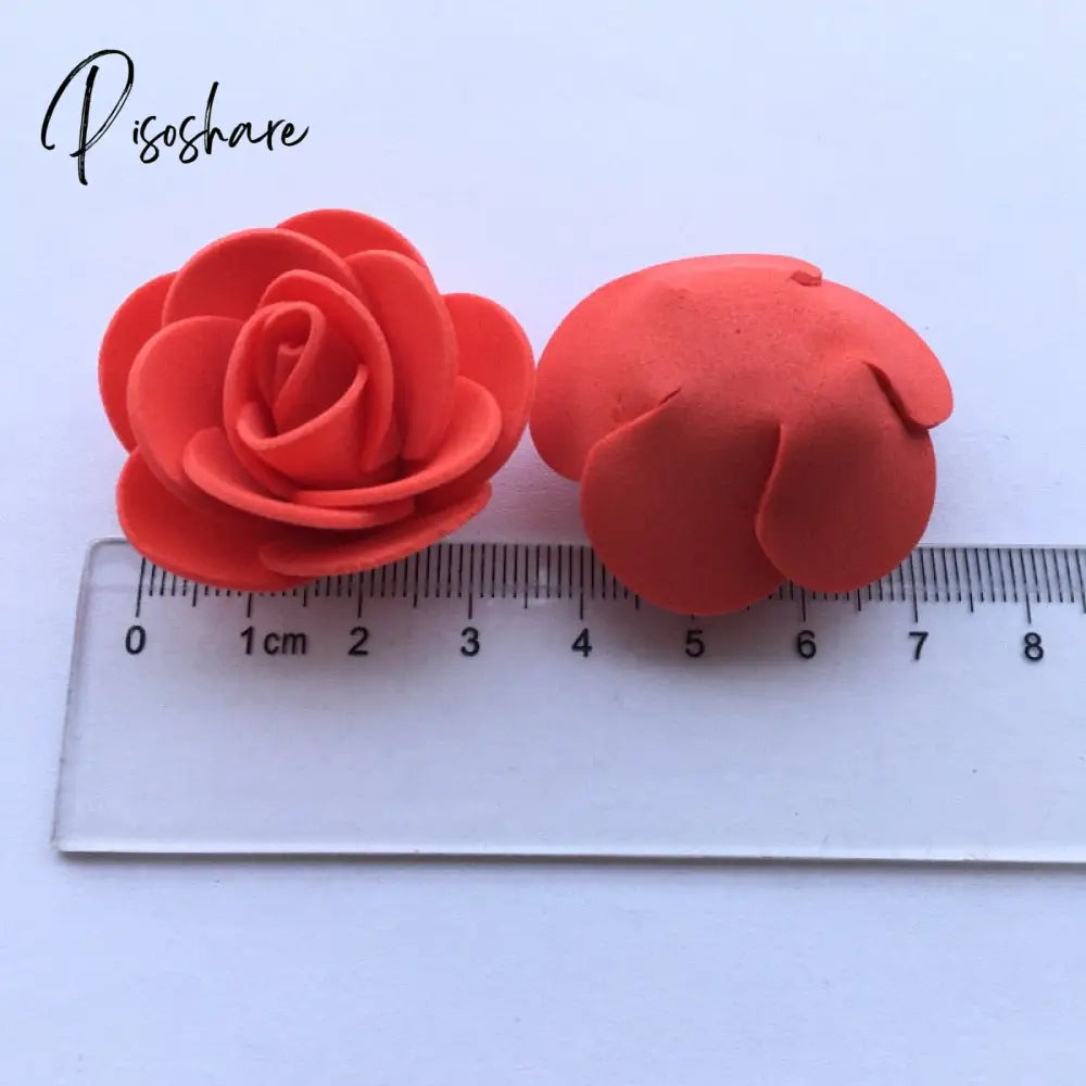 50/100/200/500Pcs 3Cm Foam Rose For Bear Artificial Flowers Diy Gifts Box Wedding Decorative