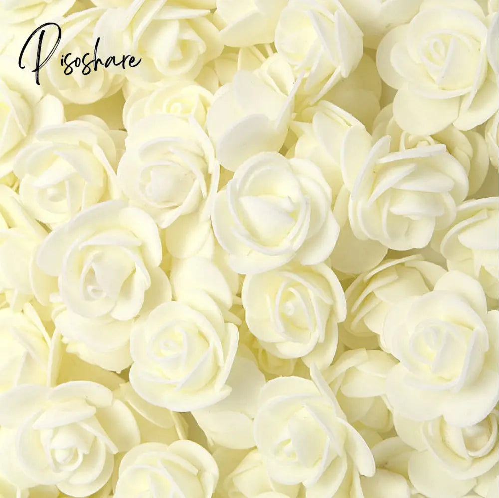 50/100/200/500Pcs 3Cm Foam Rose For Bear Artificial Flowers Diy Gifts Box Wedding Decorative