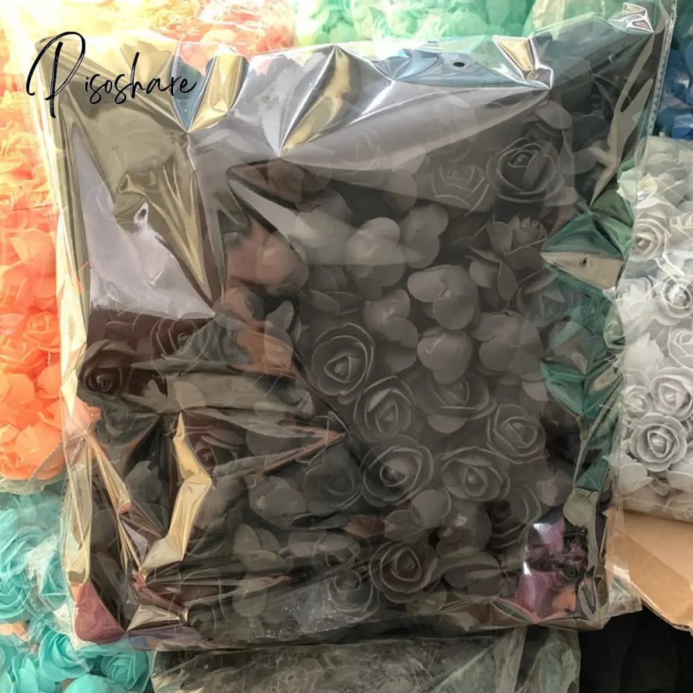 50/100/200/500Pcs 3Cm Foam Rose For Bear Artificial Flowers Diy Gifts Box Wedding Decorative