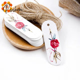 50Pcs/Lot Beautiful Paper Tags With Hemp Rope Wedding Diy Package Party Decorations Mariage