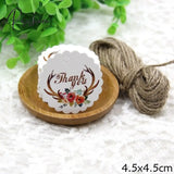50Pcs/Lot Beautiful Paper Tags With Hemp Rope Wedding Diy Package Party Decorations Mariage