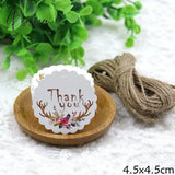 50Pcs/Lot Beautiful Paper Tags With Hemp Rope Wedding Diy Package Party Decorations Mariage