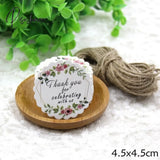 50Pcs/Lot Beautiful Paper Tags With Hemp Rope Wedding Diy Package Party Decorations Mariage