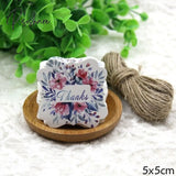 50Pcs/Lot Beautiful Paper Tags With Hemp Rope Wedding Diy Package Party Decorations Mariage
