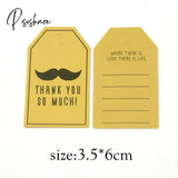 50Pcs/Lot Beautiful Paper Tags With Hemp Rope Wedding Diy Package Party Decorations Mariage