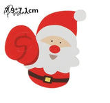 50Pcs/Lot Cartoons Santa Claus Paper Lollipop Cards Diy Gift Package Decor Christmas Decoration