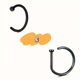 1pc/2pcs Fashion Stainless Steel Nose Ring Lip Ring Without Perforating, Lip Nose Clip