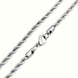 1pc Twisted Titanium Steel Necklace Personality Trend Necklace Fashion Jewelry Accessories For Men And Women