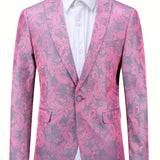 Men's Stylish Corduroy Blazer with Distinctive Pattern - Elegant Lapel Design for Formal Occasions & Casual Charm