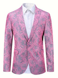 Men's Stylish Corduroy Blazer with Distinctive Pattern - Elegant Lapel Design for Formal Occasions & Casual Charm