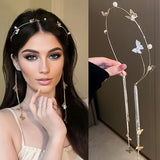 Elegant 1pc Butterfly Tassel Hairband, Traditional Chinese Hair Ornament, Ethereal Photography Prop, Woodland Hair Clip Accessory for Women