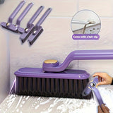 1pc Multi-Functional 3-in-1 Bathroom & Kitchen Tile Cleaning Brush with 360 Degree Rotating Crevice Brush, Hard Bristle Wall Floor Scrubber, Medium Firmness, No Electricity Needed, Plastic Material, Includes Multiple Componen