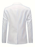 Men's Stylish Corduroy Blazer with Distinctive Pattern - Elegant Lapel Design for Formal Occasions & Casual Charm