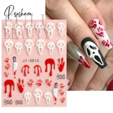 5D Acrylic Flowers Stickers Nails Art Supplies Gradient Pink White Floral Lace Nail Slider Summer