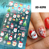 5D Acrylic Flowers Stickers Nails Art Supplies Gradient Pink White Floral Lace Nail Slider Summer