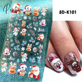 5D Acrylic Flowers Stickers Nails Art Supplies Gradient Pink White Floral Lace Nail Slider Summer