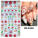 5D Acrylic Flowers Stickers Nails Art Supplies Gradient Pink White Floral Lace Nail Slider Summer